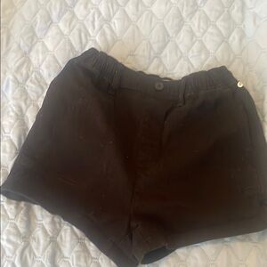 Madewell High Waist Black Shorts Structured Fit
